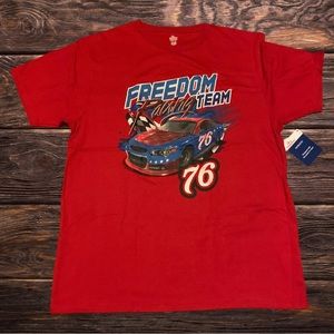 Fourth Of July American Flag USA Shirt Freedom Racing Team 1776 Red White Blue
